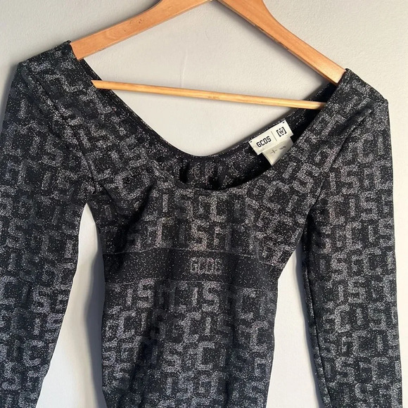 Wolford x GCDS Monogram Bodysuit in Black - Picture 3 of 11